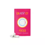 Energie capsules speciaal voor vrouwen. merk: enHERgy. voorkant verpakking