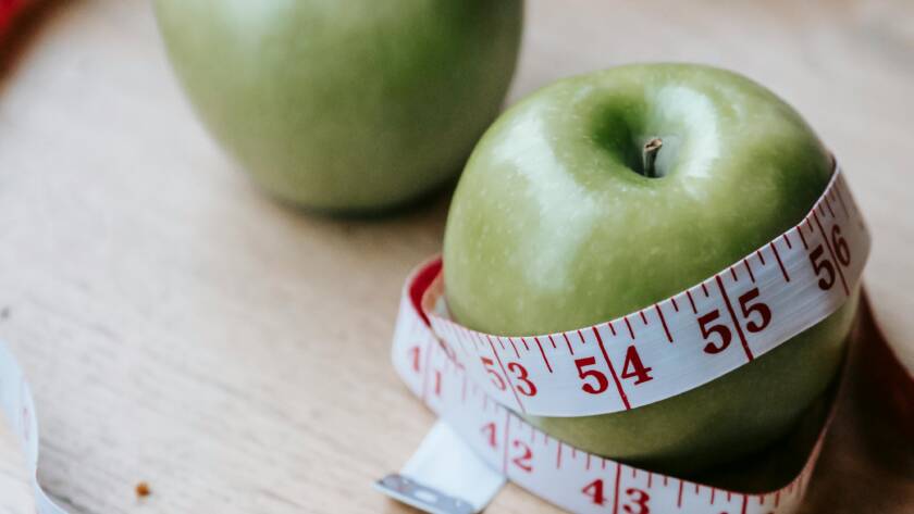 appels met een meetlint